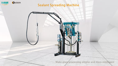 Machine de scellage secondaire de machine d'extrudeuse de silicone de 2 parts pour la fabrication de verre isolante