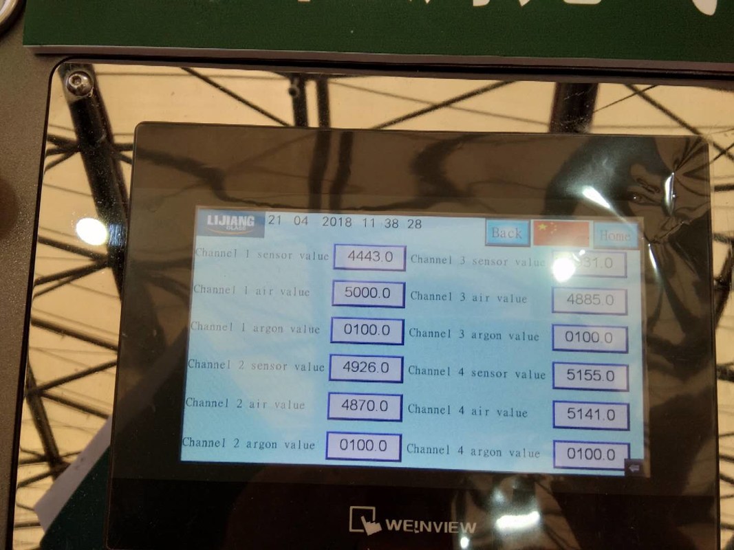 Machine de remplissage manuelle de gaz d'argon avec l'écran tactile pour faire le verre de double vitrage
