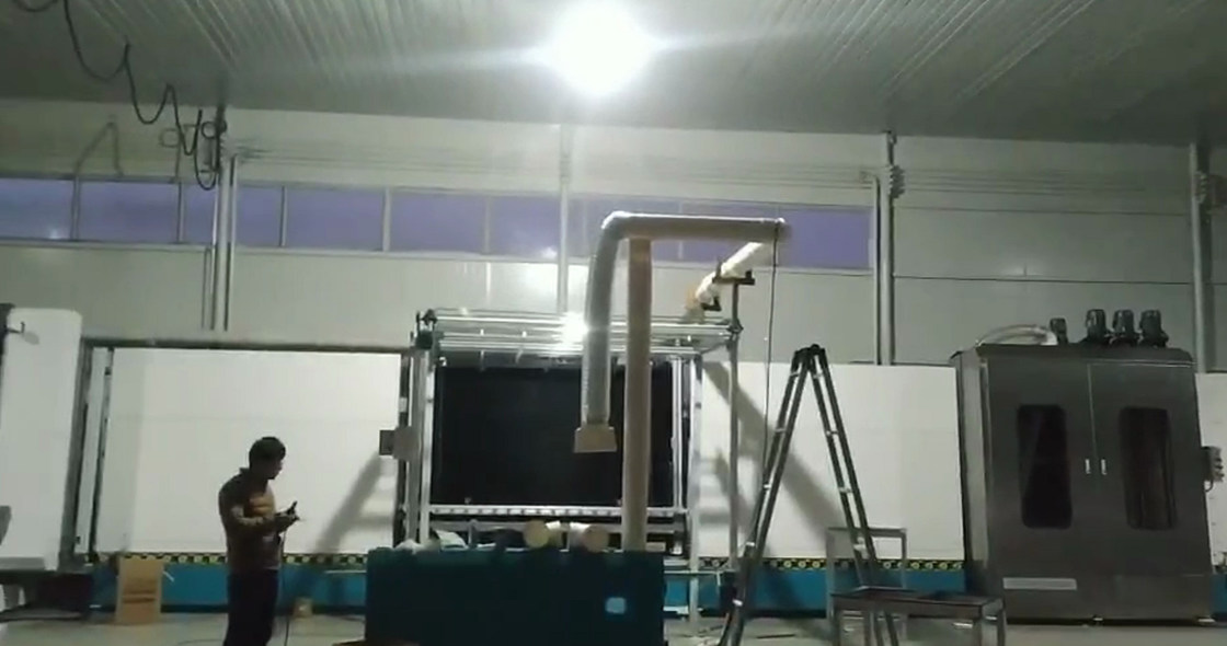 Chaîne de production automatique isolante horizontale de double vitrage en verre pour le double verre