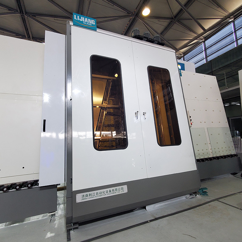 Machine à laver en verre verticale de grande taille automatique avec 6 pinceaux de PCs